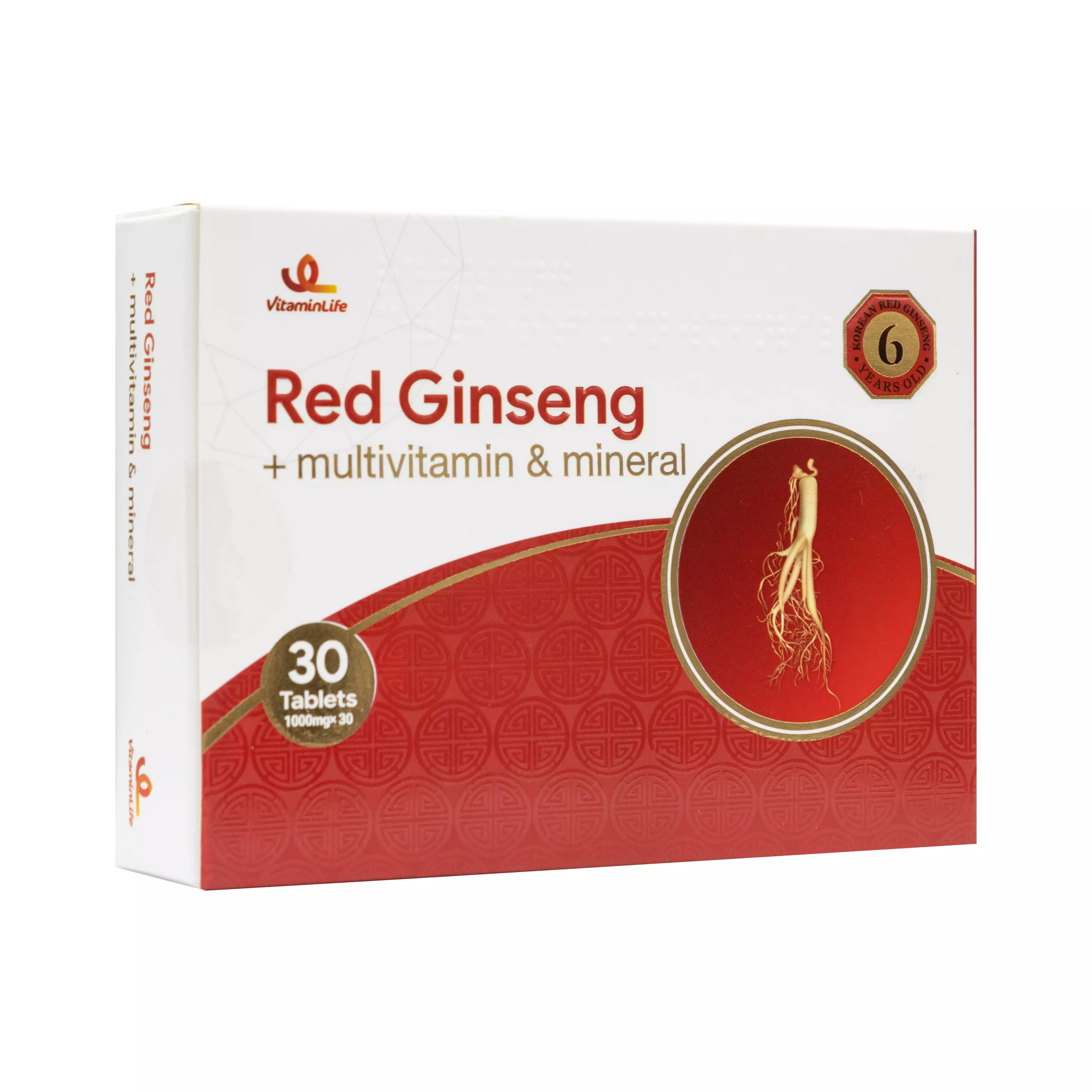 قرص رد جینسینگ + مولتی ویتامین و مینرال ویتامین لایف